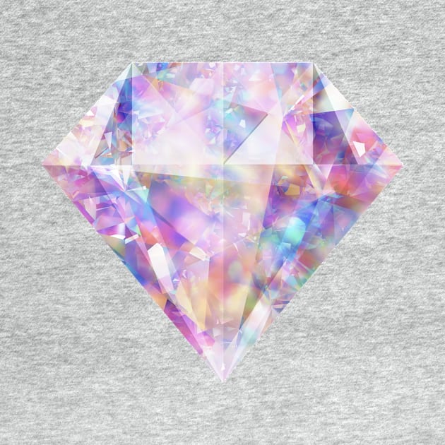 Sparkly Glittering Colorful Diamond by Alice_Wieckowska